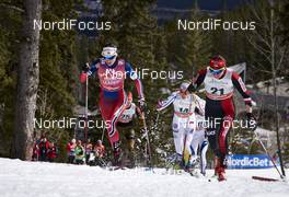 08.03.2016, Canmore, Canada (CAN): Heidi Weng (NOR), Jennie Oeberg (SWE), Justyna Kowalczyk (POL), (l-r)  - FIS world cup cross-country, individual sprint, Canmore (CAN). www.nordicfocus.com. © Felgenhauer/NordicFocus. Every downloaded picture is fee-liable.
