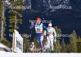 09.03.2016, Canmore, Canada (CAN): Noah Hoffman (USA), Oskar Svensson (SWE), (l-r)  - FIS world cup cross-country, skiathlon men, Canmore (CAN). www.nordicfocus.com. © Felgenhauer/NordicFocus. Every downloaded picture is fee-liable.
