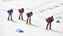 09.03.2016, Canmore, Canada (CAN): Matti Heikkinen (FIN), Alex Harvey (CAN), Finn Haagen Krogh (NOR), Martin Johnsrud Sundby (NOR), (l-r)  - FIS world cup cross-country, skiathlon men, Canmore (CAN). www.nordicfocus.com. © Felgenhauer/NordicFocus. Every downloaded picture is fee-liable.