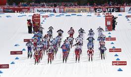 09.03.2016, Canmore, Canada (CAN): the men's start   - FIS world cup cross-country, skiathlon men, Canmore (CAN). www.nordicfocus.com. © Felgenhauer/NordicFocus. Every downloaded picture is fee-liable.