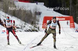 09.03.2016, Canmore, Canada (CAN): Luis Stadlober (AUT), Andreas Katz (GER), (l-r)  - FIS world cup cross-country, skiathlon men, Canmore (CAN). www.nordicfocus.com. © Felgenhauer/NordicFocus. Every downloaded picture is fee-liable.