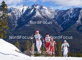 09.03.2016, Canmore, Canada (CAN): Chelsea Holmes (USA), Emily Nishikawa (CAN), Hanna Falk (SWE), (l-r)  - FIS world cup cross-country, skiathlon women, Canmore (CAN). www.nordicfocus.com. © Felgenhauer/NordicFocus. Every downloaded picture is fee-liable.