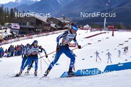 09.03.2016, Canmore, Canada (CAN): Laura Mononen (FIN), Kerttu Niskanen (FIN), (l-r)  - FIS world cup cross-country, skiathlon women, Canmore (CAN). www.nordicfocus.com. © Felgenhauer/NordicFocus. Every downloaded picture is fee-liable.