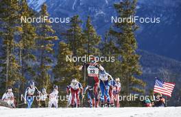 09.03.2016, Canmore, Canada (CAN): Maiken Caspersen Falla (NOR), Justyna Kowalczyk (POL), Kerttu Niskanen (FIN), (l-r)  - FIS world cup cross-country, skiathlon women, Canmore (CAN). www.nordicfocus.com. © Felgenhauer/NordicFocus. Every downloaded picture is fee-liable.
