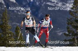 11.03.2016, Canmore, Canada (CAN): Kevin Sandau (CAN), Emil Iversen (NOR), (l-r)  - FIS world cup cross-country, 15km men, Canmore (CAN). www.nordicfocus.com. © Felgenhauer/NordicFocus. Every downloaded picture is fee-liable.