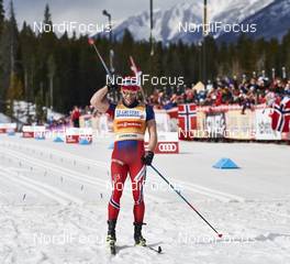 12.03.2016, Canmore, Canada (CAN): Martin Johnsrud Sundby (NOR) - FIS world cup cross-country, pursuit men, Canmore (CAN). www.nordicfocus.com. © Felgenhauer/NordicFocus. Every downloaded picture is fee-liable.