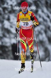 27.11.2016, Ruka, Finland (FIN): Xin Li (CHN) - FIS world cup cross-country, 10km women, Ruka (FIN). www.nordicfocus.com. © THIBAUT/NordicFocus. Every downloaded picture is fee-liable.