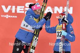 27.11.2016, Ruka, Finland (FIN): Marit Bjoergen (NOR), Heidi Weng (NOR), (l-r) - FIS world cup cross-country, 10km women, Ruka (FIN). www.nordicfocus.com. © THIBAUT/NordicFocus. Every downloaded picture is fee-liable.