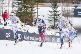 04.12.2016, Lillehammer, Norway (NOR): Ida Ingemarsdotter (SWE), Kathrine Rolsted Harsem (NOR), Hanna Falk (SWE), (l-r)  - FIS world cup cross-country, pursuit women, Lillehammer (NOR). www.nordicfocus.com. © Modica/NordicFocus. Every downloaded picture is fee-liable.