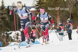 04.12.2016, Lillehammer, Norway (NOR): Astrid Uhrenholdt Jacobsen (NOR), Maiken Caspersen Falla (NOR), (l-r)  - FIS world cup cross-country, pursuit women, Lillehammer (NOR). www.nordicfocus.com. © Modica/NordicFocus. Every downloaded picture is fee-liable.