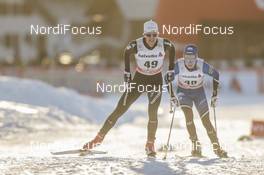 10.12.2016, Davos, Switzerland (SUI): Linard Kindschi (SUI), Andreas Veerpalu (EST), (l-r)  - FIS world cup cross-country, 30km men, Davos (SUI). www.nordicfocus.com. © Modica/NordicFocus. Every downloaded picture is fee-liable.