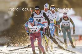 10.12.2016, Davos, Switzerland (SUI): Alexey Chervotkin (RUS), Dario Cologna (SUI), (l-r)  - FIS world cup cross-country, 30km men, Davos (SUI). www.nordicfocus.com. © Modica/NordicFocus. Every downloaded picture is fee-liable.