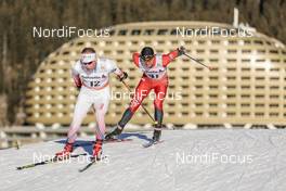 10.12.2016, Davos, Switzerland (SUI): Lukas Bauer (CZE), Marius Danuser (SUI), (l-r)  - FIS world cup cross-country, 30km men, Davos (SUI). www.nordicfocus.com. © Modica/NordicFocus. Every downloaded picture is fee-liable.