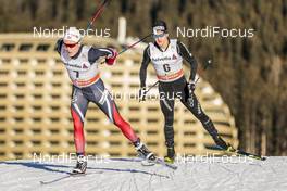 10.12.2016, Davos, Switzerland (SUI): Simen Andreas Sveen (NOR), Roman Furger (SUI), (l-r)  - FIS world cup cross-country, 30km men, Davos (SUI). www.nordicfocus.com. © Modica/NordicFocus. Every downloaded picture is fee-liable.