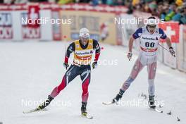 10.12.2016, Davos, Switzerland (SUI): Martin Johnsrud Sundby (NOR), Andrew Musgrave (GBR), (l-r)  - FIS world cup cross-country, 30km men, Davos (SUI). www.nordicfocus.com. © Modica/NordicFocus. Every downloaded picture is fee-liable.