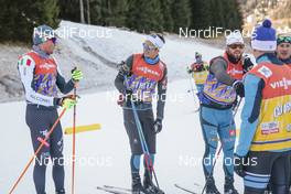 09.12.2016, Davos, Switzerland (SUI): Clement Parisse (FRA), Francesco De Fabiani (ITA), Baptiste Gros (FRA), (l-r)  - FIS world cup cross-country, training, Davos (SUI). www.nordicfocus.com. © Modica/NordicFocus. Every downloaded picture is fee-liable.