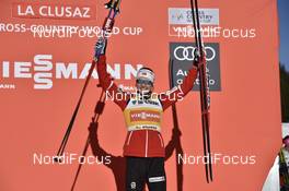 17.12.2016, La Clusaz, France (FRA): Ingvild Flugstad Oestberg (NOR) - FIS world cup cross-country, mass women, La Clusaz (FRA). www.nordicfocus.com. © Thibaut/NordicFocus. Every downloaded picture is fee-liable.