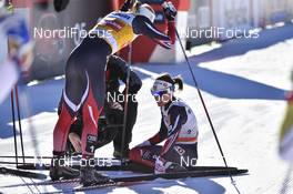 17.12.2016, La Clusaz, France (FRA): Heidi Weng (NOR), Ingvild Flugstad Oestberg (NOR) - FIS world cup cross-country, mass women, La Clusaz (FRA). www.nordicfocus.com. © Thibaut/NordicFocus. Every downloaded picture is fee-liable.