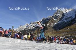 18.12.2016, La Clusaz, France (FRA): Delphine Claudel (FRA) - FIS world cup cross-country, 4x5km women, La Clusaz (FRA). www.nordicfocus.com. © Thibaut/NordicFocus. Every downloaded picture is fee-liable.