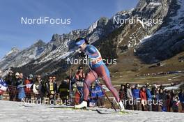 18.12.2016, La Clusaz, France (FRA): Natalia Nepryaeva (RUS) - FIS world cup cross-country, 4x5km women, La Clusaz (FRA). www.nordicfocus.com. © Thibaut/NordicFocus. Every downloaded picture is fee-liable.