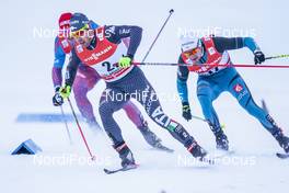 31.12.2016, Val Mustair, Switzerland (SUI): Federico Pellegrino (ITA), Renaud Jay (FRA), (l-r)  - FIS world cup cross-country, tour de ski, individual sprint, Val Mustair (SUI). www.nordicfocus.com. © Modica/NordicFocus. Every downloaded picture is fee-liable.