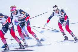 31.12.2016, Val Mustair, Switzerland (SUI): Kathrine Rolsted Harsem (NOR), Heidi Weng (NOR), (l-r)  - FIS world cup cross-country, tour de ski, individual sprint, Val Mustair (SUI). www.nordicfocus.com. © Modica/NordicFocus. Every downloaded picture is fee-liable.