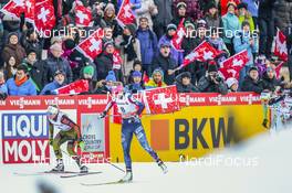 31.12.2016, Val Mustair, Switzerland (SUI): Sandra Ringwald (GER), Sadie Bjornsen (USA), (l-r)  - FIS world cup cross-country, tour de ski, individual sprint, Val Mustair (SUI). www.nordicfocus.com. © Modica/NordicFocus. Every downloaded picture is fee-liable.