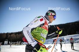 30.12.2016, Val Mustair, Switzerland (SUI): Francesco De Fabiani (ITA) - FIS world cup cross-country, tour de ski, training, Val Mustair (SUI). www.nordicfocus.com. © Modica/NordicFocus. Every downloaded picture is fee-liable.