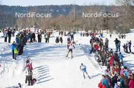 23.01.2016, Chaux-Neuve, France (FRA): spectators watching the race   - FIS world cup nordic combined, individual gundersen HS118/10km, Chaux-Neuve (FRA). www.nordicfocus.com. © Becker/NordicFocus. Every downloaded picture is fee-liable.