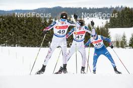 24.01.2016, Chaux-Neuve, France (FRA): Adam Loomis (USA), Jasper Good (USA), Petr Kutal (CZE) - FIS world cup nordic combined, individual gundersen HS118/10km, Chaux-Neuve (FRA). www.nordicfocus.com. © Becker/NordicFocus. Every downloaded picture is fee-liable.