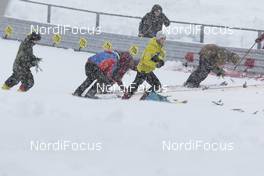 31.01.2016, Seefeld, Austria (AUT): men at work on the hill   - FIS world cup nordic combined, individual gundersen HS109/15km, Seefeld (AUT). www.nordicfocus.com. © Modica/NordicFocus. Every downloaded picture is fee-liable.