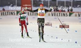 19.02.2016, Lahti, Finland (FIN): Akito Watabe (JPN), Eric Frenzel (GER), (l-r)  - FIS world cup nordic combined, individual gundersen HS130/10km, Lahti (FIN). www.nordicfocus.com. © Felgenhauer/NordicFocus. Every downloaded picture is fee-liable.