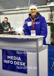 19.02.2016, Lahti, Finland (FIN): photo chief at the media info desk   - FIS world cup nordic combined, individual gundersen HS130/10km, Lahti (FIN). www.nordicfocus.com. © Felgenhauer/NordicFocus. Every downloaded picture is fee-liable.