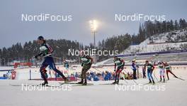 19.02.2016, Lahti, Finland (FIN): Mikko Kokslien (NOR), Bjoern Kircheisen (GER), Philipp Orter (AUT), (l-r)  - FIS world cup nordic combined, individual gundersen HS130/10km, Lahti (FIN). www.nordicfocus.com. © Felgenhauer/NordicFocus. Every downloaded picture is fee-liable.