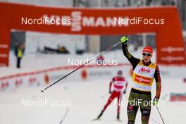 21.02.2016, Lahti, Finland (FIN): Eric Frenzel (GER), Fischer, Swix, Rottefella, Adidas - FIS world cup nordic combined, individual gundersen HS130/10km, Lahti (FIN). www.nordicfocus.com. © Laiho/NordicFocus. Every downloaded picture is fee-liable.