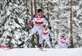21.02.2016, Lahti, Finland (FIN): Taylor Fletcher (USA), Mikke Leinonen (FIN), (l-r)  - FIS world cup nordic combined, individual gundersen HS130/10km, Lahti (FIN). www.nordicfocus.com. © Felgenhauer/NordicFocus. Every downloaded picture is fee-liable.
