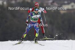 27.02.2016, Val di Fiemme, Italy (ITA): Maxime Laheurte (FRA) - FIS world cup nordic combined, individual gundersen HS134/10km, Val di Fiemme (ITA). www.nordicfocus.com. © Modica/NordicFocus. Every downloaded picture is fee-liable.