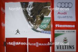 27.02.2016, Val di Fiemme, Italy (ITA): Fis exit gate    - FIS world cup nordic combined, individual gundersen HS134/10km, Val di Fiemme (ITA). www.nordicfocus.com. © Modica/NordicFocus. Every downloaded picture is fee-liable.