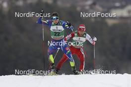 27.02.2016, Val di Fiemme, Italy (ITA): Maxime Laheurte (FRA) - FIS world cup nordic combined, individual gundersen HS134/10km, Val di Fiemme (ITA). www.nordicfocus.com. © Modica/NordicFocus. Every downloaded picture is fee-liable.