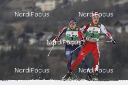 27.02.2016, Val di Fiemme, Italy (ITA): Haavard Klemetsen (NOR), Takehiro Watanabe (JPN), (l-r)  - FIS world cup nordic combined, individual gundersen HS134/10km, Val di Fiemme (ITA). www.nordicfocus.com. © Modica/NordicFocus. Every downloaded picture is fee-liable.
