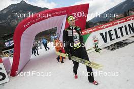 26.02.2016, Val di Fiemme, Italy (ITA): Audi Tunnel into the starting zone   - FIS world cup nordic combined, team sprint HS134/2x7.5km, Val di Fiemme (ITA). www.nordicfocus.com. © Modica/NordicFocus. Every downloaded picture is fee-liable.