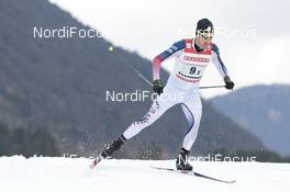 26.02.2016, Val di Fiemme, Italy (ITA): Taylor Fletcher (USA) - FIS world cup nordic combined, team sprint HS134/2x7.5km, Val di Fiemme (ITA). www.nordicfocus.com. © Modica/NordicFocus. Every downloaded picture is fee-liable.