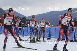 26.02.2016, Val di Fiemme, Italy (ITA): changing zone   - FIS world cup nordic combined, team sprint HS134/2x7.5km, Val di Fiemme (ITA). www.nordicfocus.com. © Modica/NordicFocus. Every downloaded picture is fee-liable.