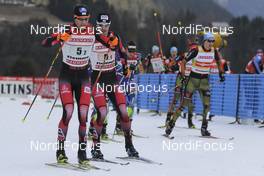26.02.2016, Val di Fiemme, Italy (ITA): changing zone   - FIS world cup nordic combined, team sprint HS134/2x7.5km, Val di Fiemme (ITA). www.nordicfocus.com. © Modica/NordicFocus. Every downloaded picture is fee-liable.