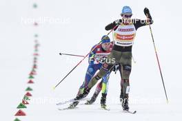 26.02.2016, Val di Fiemme, Italy (ITA): Tino Edelmann (GER) - FIS world cup nordic combined, team sprint HS134/2x7.5km, Val di Fiemme (ITA). www.nordicfocus.com. © Modica/NordicFocus. Every downloaded picture is fee-liable.