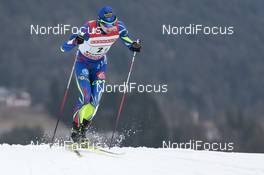 26.02.2016, Val di Fiemme, Italy (ITA): Maxime Laheurte (FRA) - FIS world cup nordic combined, team sprint HS134/2x7.5km, Val di Fiemme (ITA). www.nordicfocus.com. © Modica/NordicFocus. Every downloaded picture is fee-liable.