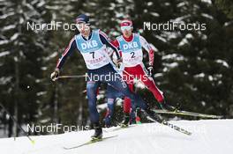 05.03.2016, Schonach, Germany (GER): Jan Schmid (NOR), Akito Watabe (JPN), (l-r)  - FIS world cup nordic combined, individual gundersen HS106/10km, Schonach (GER). www.nordicfocus.com. © Modica/NordicFocus. Every downloaded picture is fee-liable.