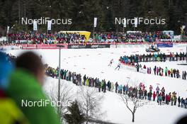 05.03.2016, Schonach, Germany (GER): Spectators in the stadium   - FIS world cup nordic combined, individual gundersen HS106/10km, Schonach (GER). www.nordicfocus.com. © Modica/NordicFocus. Every downloaded picture is fee-liable.