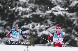 06.03.2016, Schonach, Germany (GER): Jan Schmid (NOR), Akito Watabe (JPN), (l-r)  - FIS world cup nordic combined, individual gundersen HS106/15km, Schonach (GER). www.nordicfocus.com. © Modica/NordicFocus. Every downloaded picture is fee-liable.