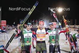 27.11.2016, Ruka, Finland (FIN): Akito Watabe (JPN), Johannes Rydzek (GER), Wilhelm Denifl (AUT), (l-r) - FIS world cup nordic combined, individual gundersen HS142/10km, Ruka (FIN). www.nordicfocus.com. © Modica/NordicFocus. Every downloaded picture is fee-liable.